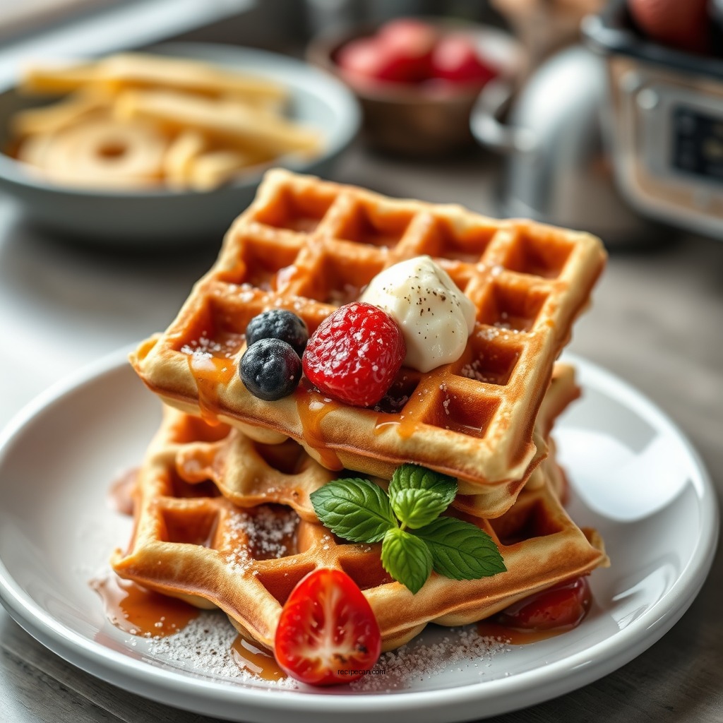 Basic No-Butter Waffle Recipe - waffle recipe no butter