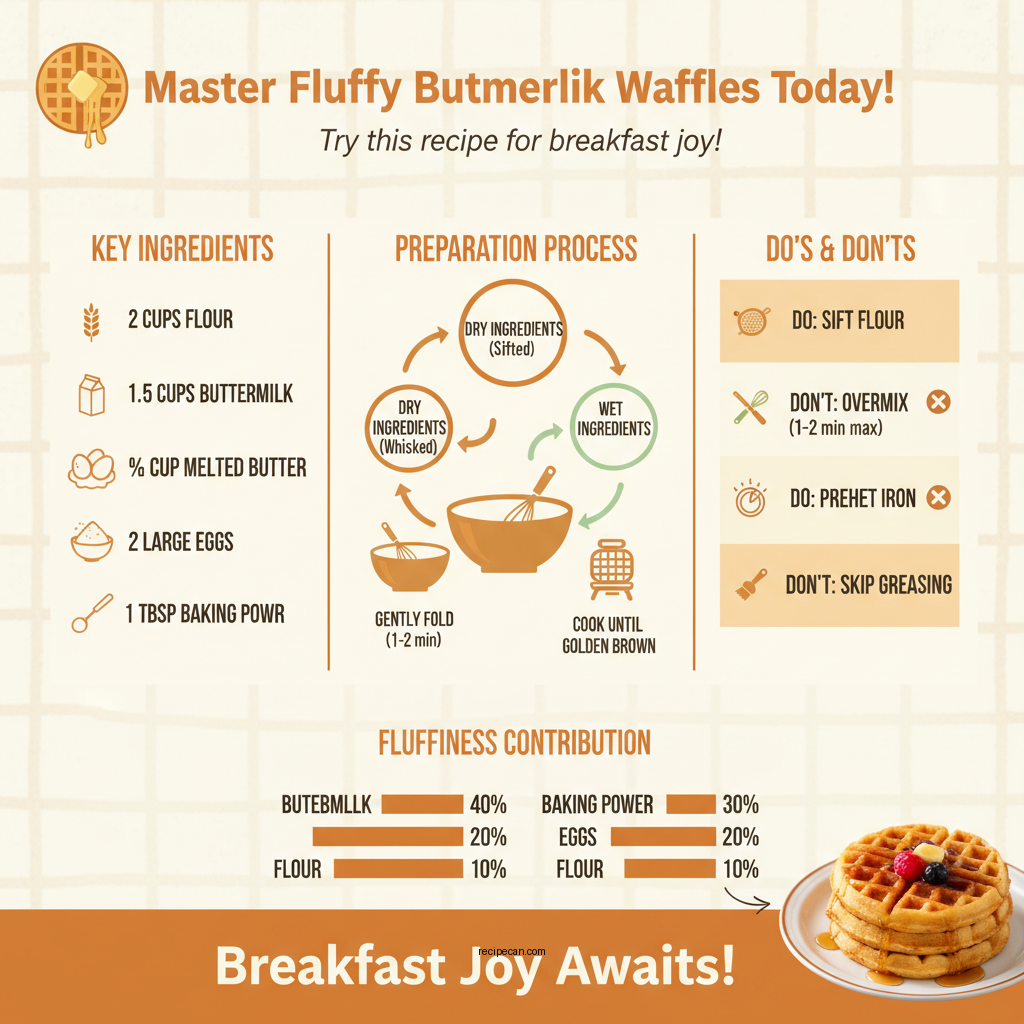 waffle recipe with buttermilk - Data Infographic and Statistics