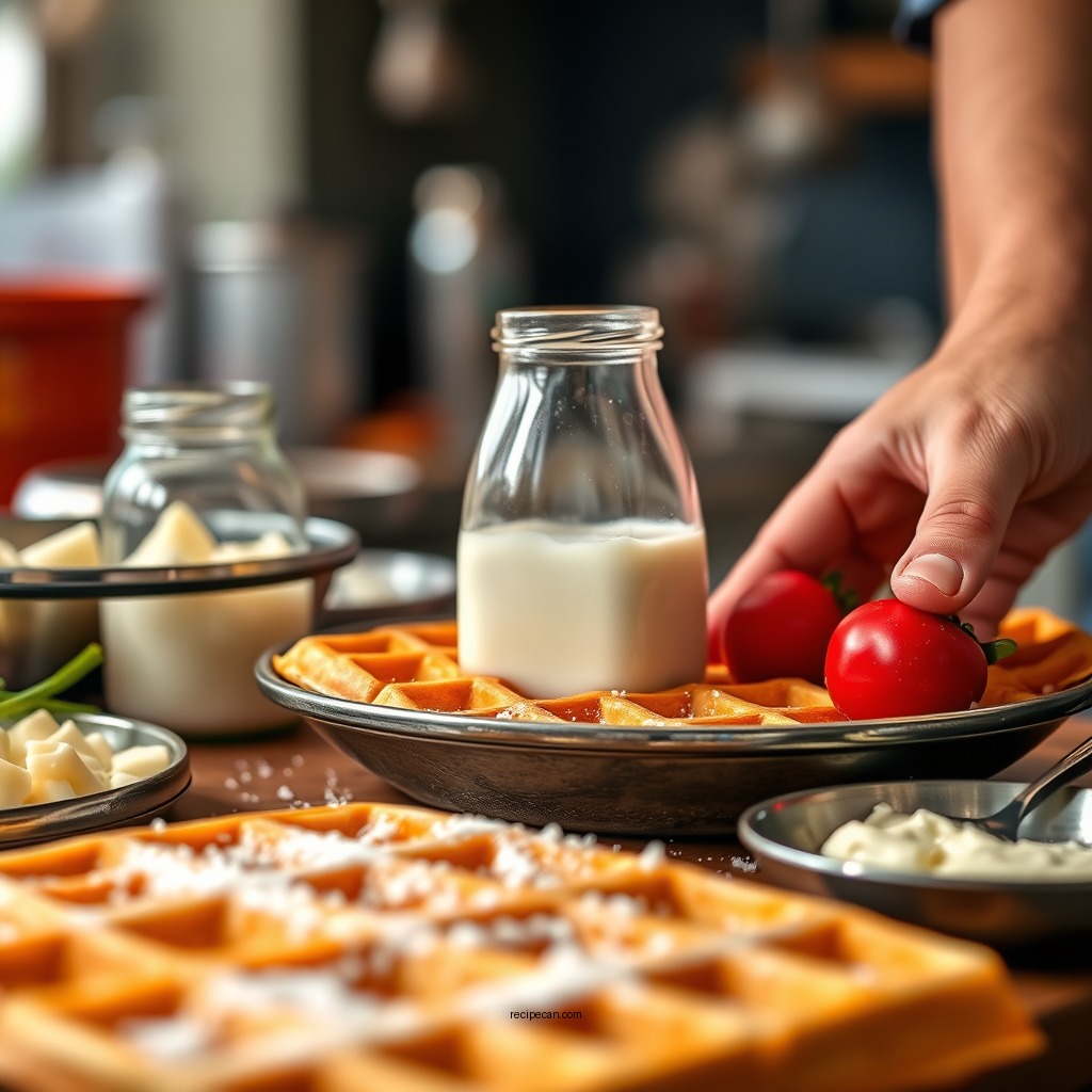 Ingredients You'll Need - waffle recipe with buttermilk