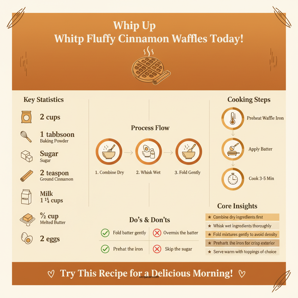 waffle recipe with cinnamon - Data Infographic and Statistics