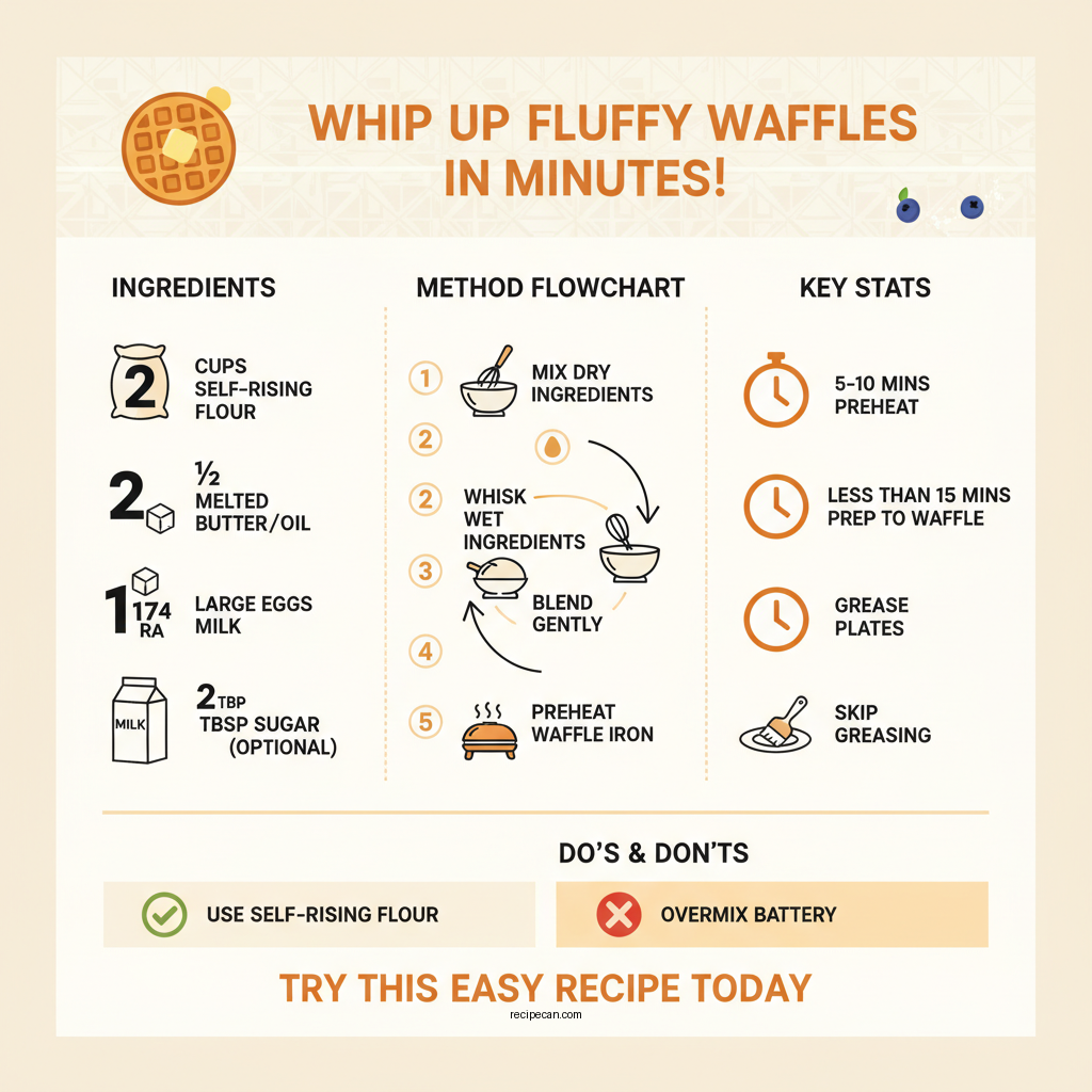 waffle recipe with self rising flour - Data Infographic and Statistics