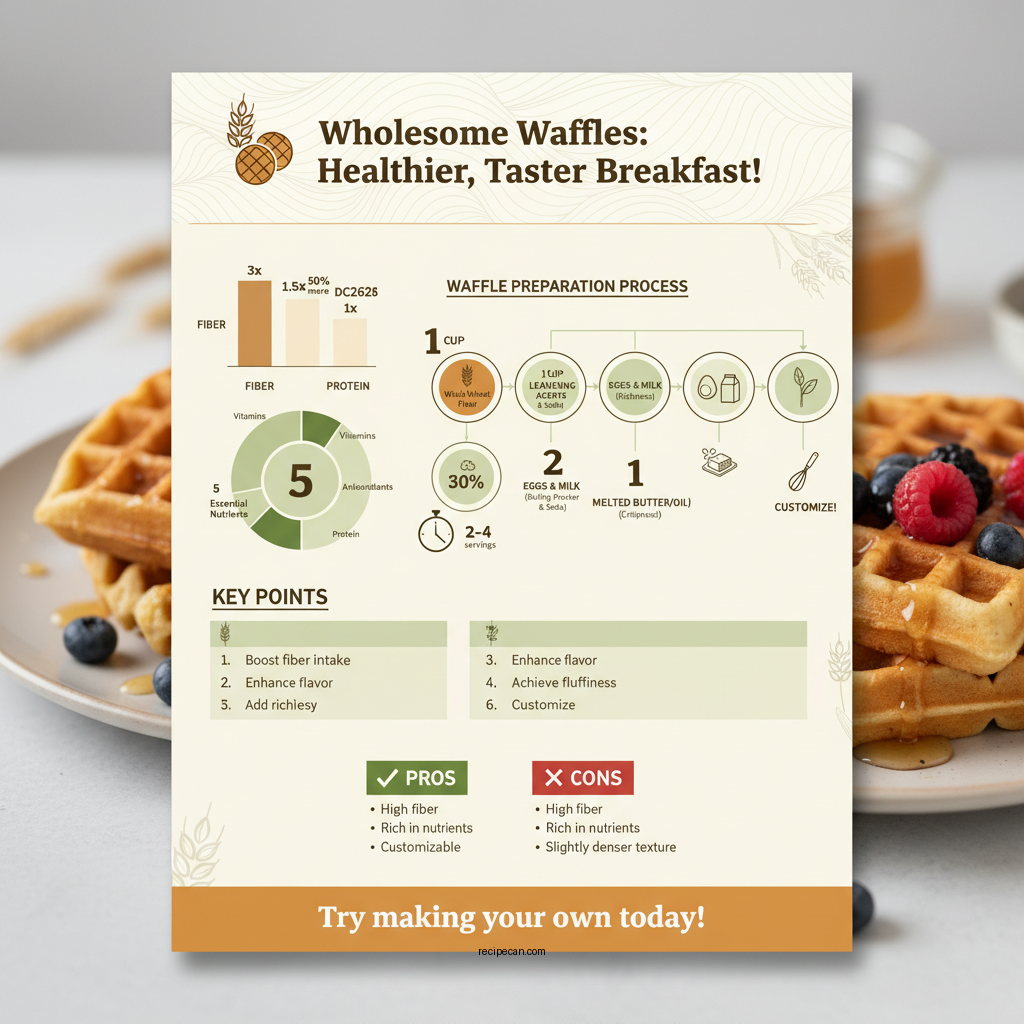 waffle recipe with whole wheat flour - Data Infographic and Statistics