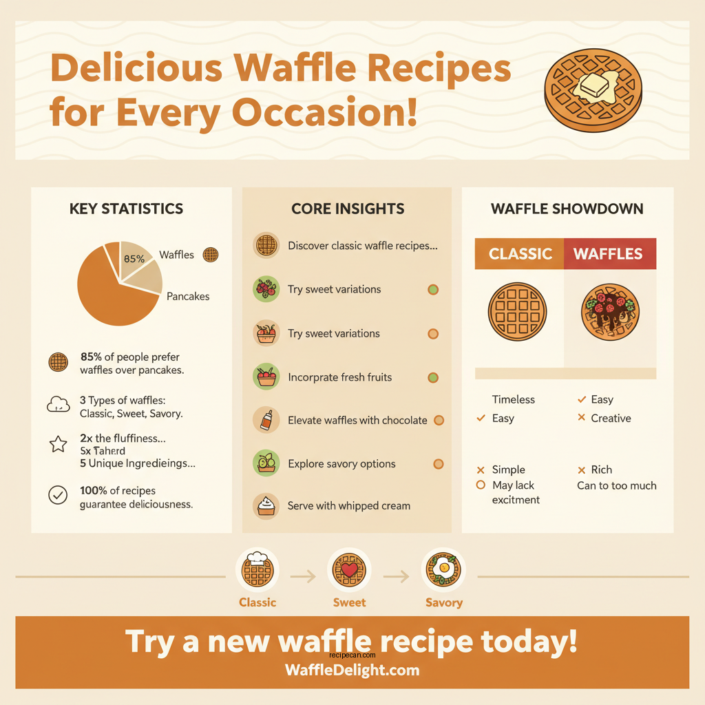 waffle recipes allrecipes - Data Infographic and Statistics