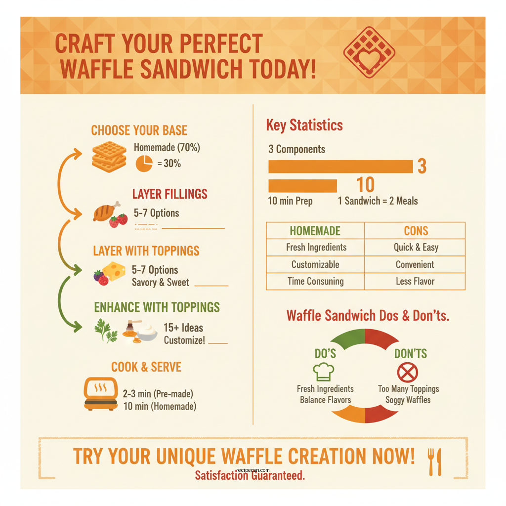 waffle sandwich recipe - Data Infographic and Statistics
