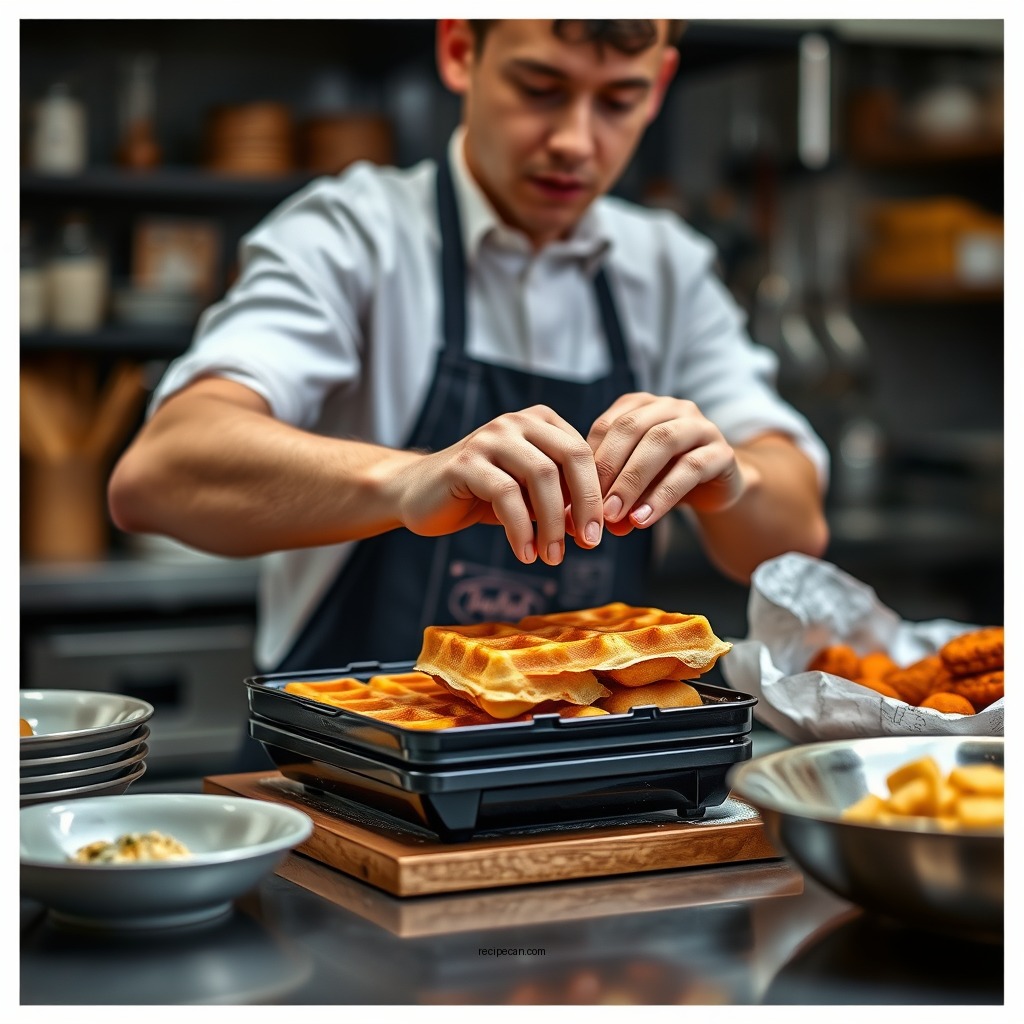 Step-by-Step Instructions - waffle sandwich recipe