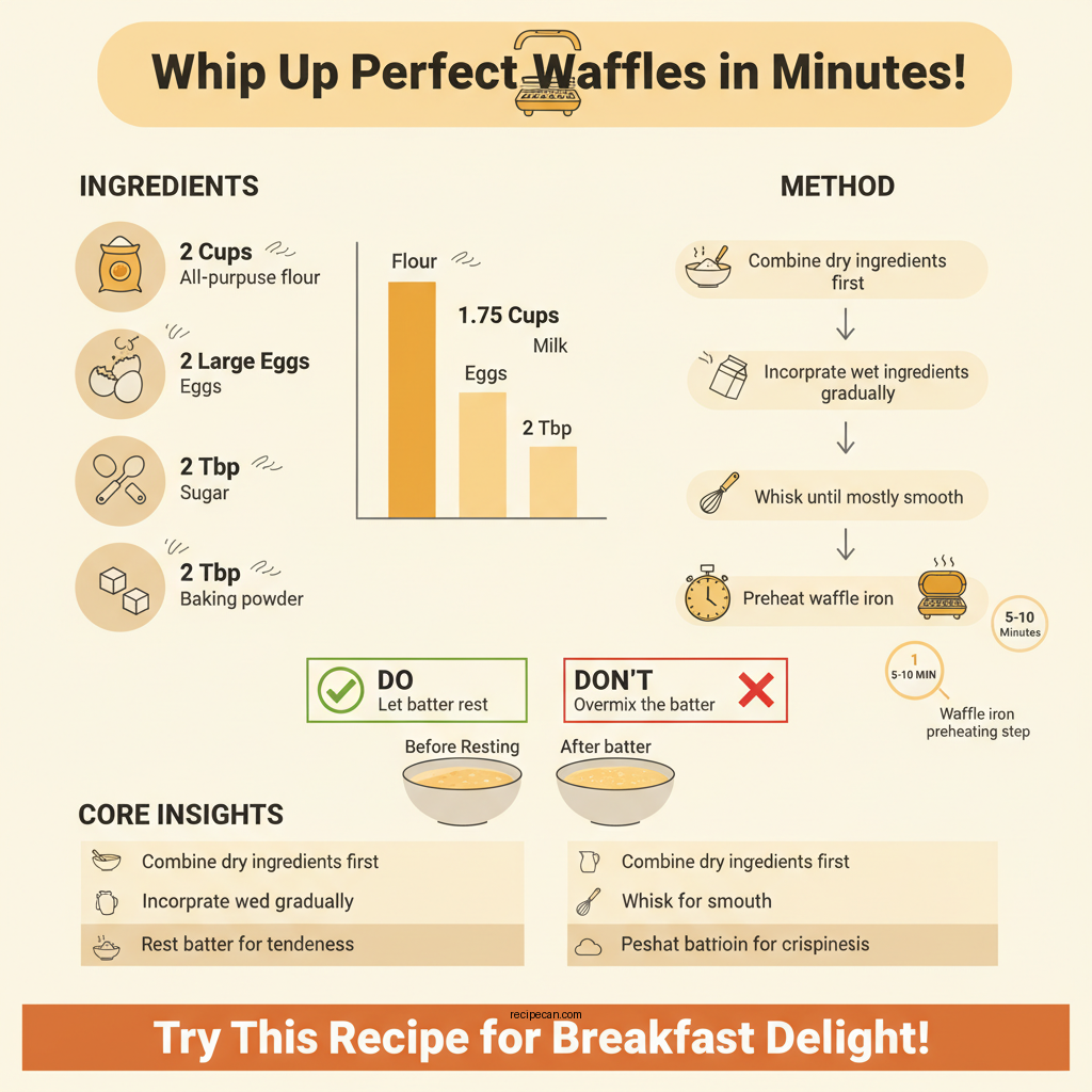 waffle.mix recipe - Data Infographic and Statistics
