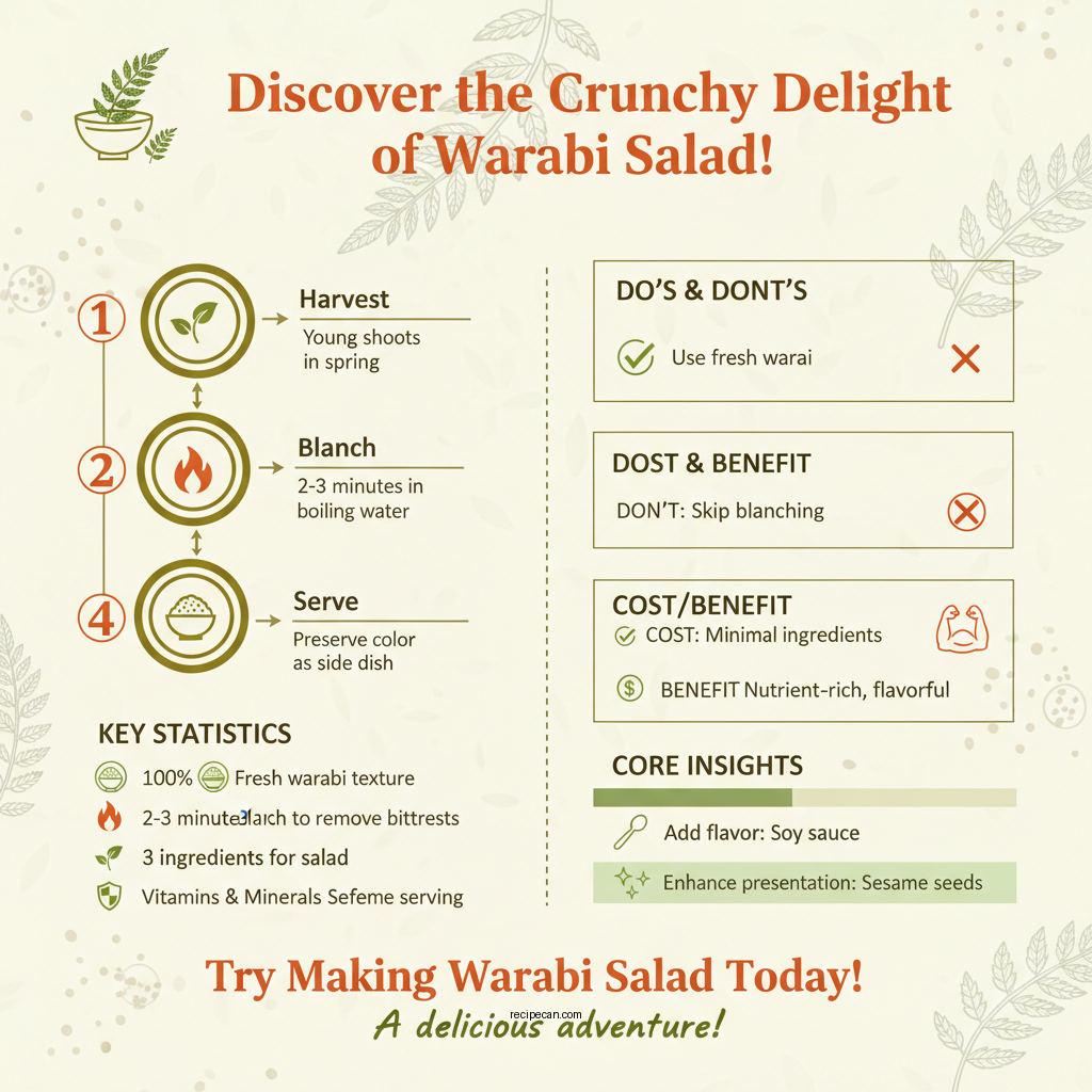 warabi salad recipe - Data Infographic and Statistics