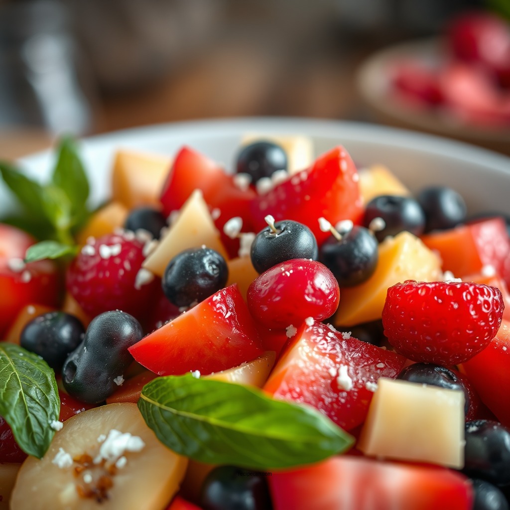 Cooking the Fruit Salad - warm fruit salad recipe