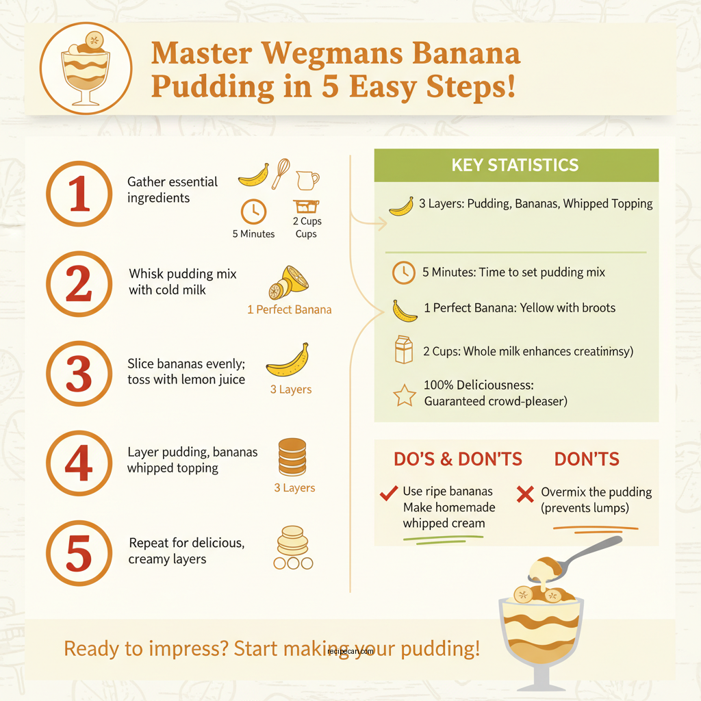 wegmans banana pudding recipe - Data Infographic and Statistics