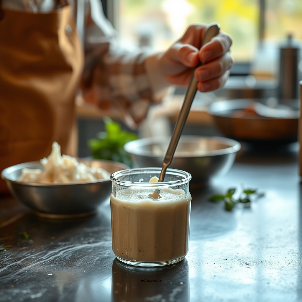 Step-by-Step Preparation - white barbecue sauce recipe