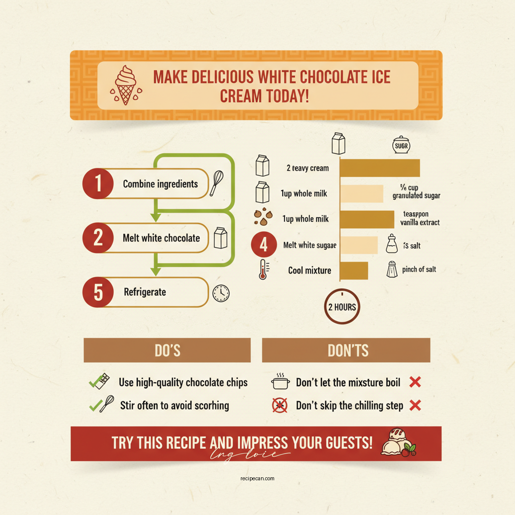 white chocolate ice cream recipe - Data Infographic and Statistics