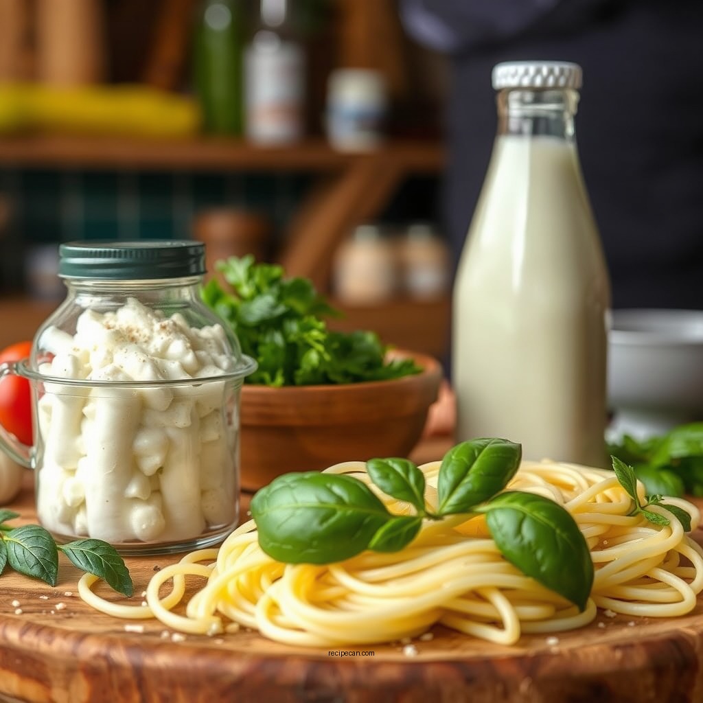 Ingredients You'll Need - white pasta sauce recipe