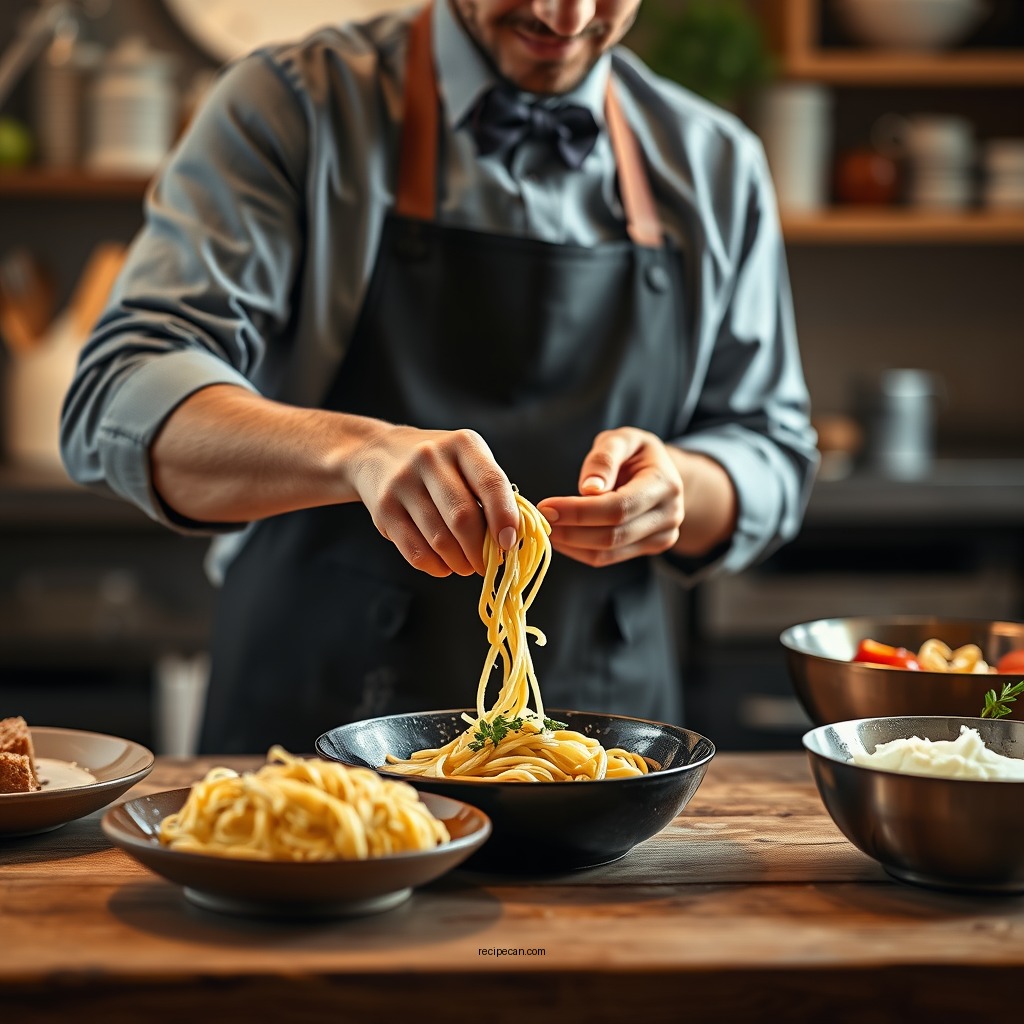 Step-by-Step Cooking Instructions - white pasta sauce recipe