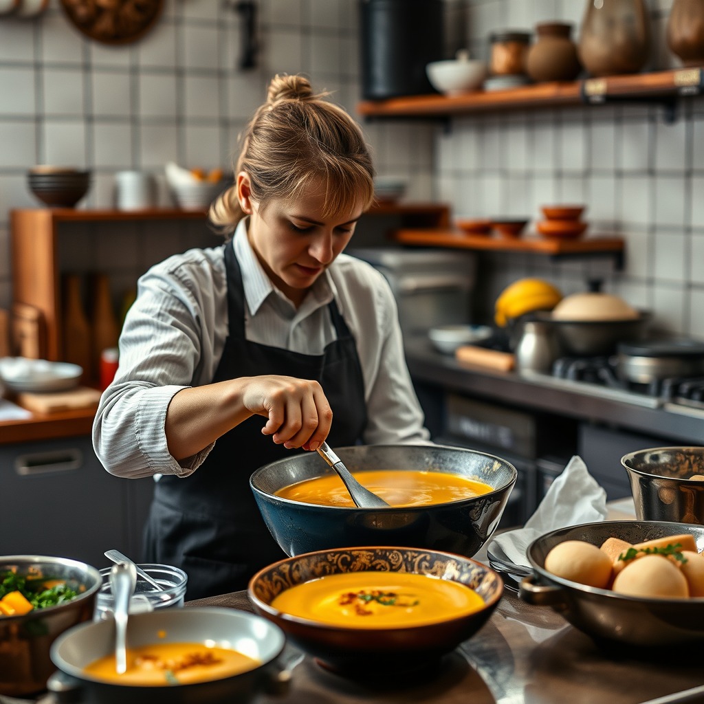 Preparation Steps - white pumpkin soup recipe