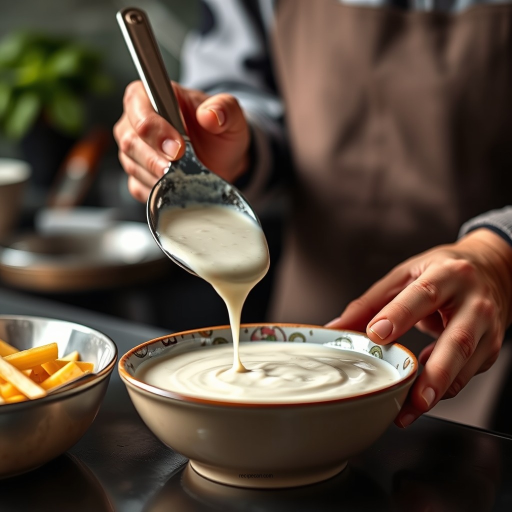 Step-by-Step Preparation - white sauce recipe