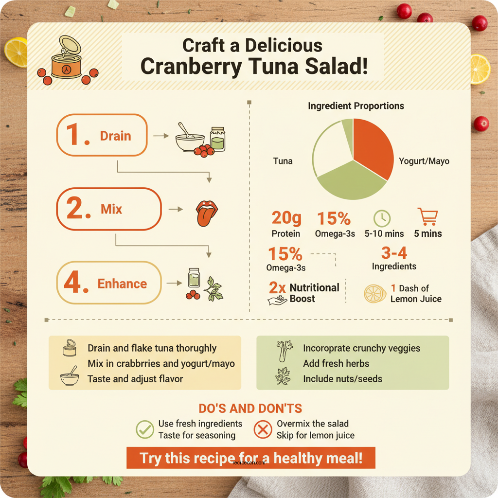 whole foods cranberry tuna salad recipe - Data Infographic and Statistics