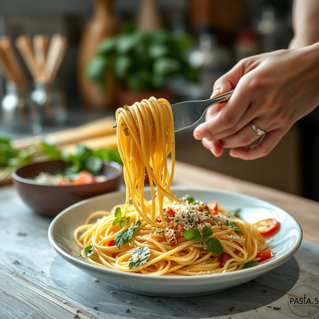 Preparing the Pasta - whole wheat pasta salad recipe