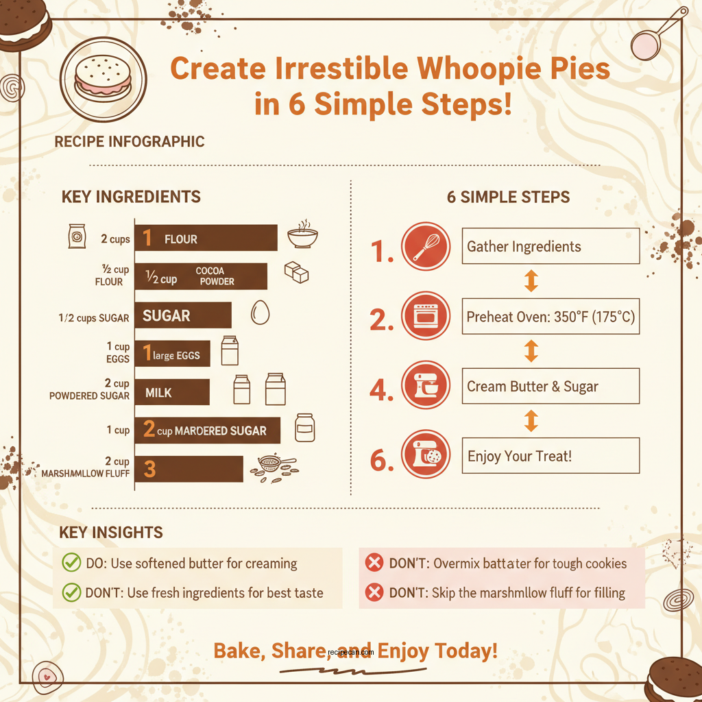 whoopie pies recipe - Data Infographic and Statistics