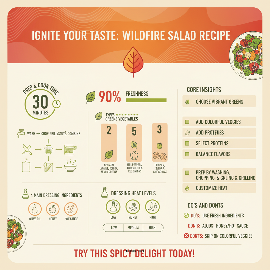 wildfire salad recipe - Data Infographic and Statistics