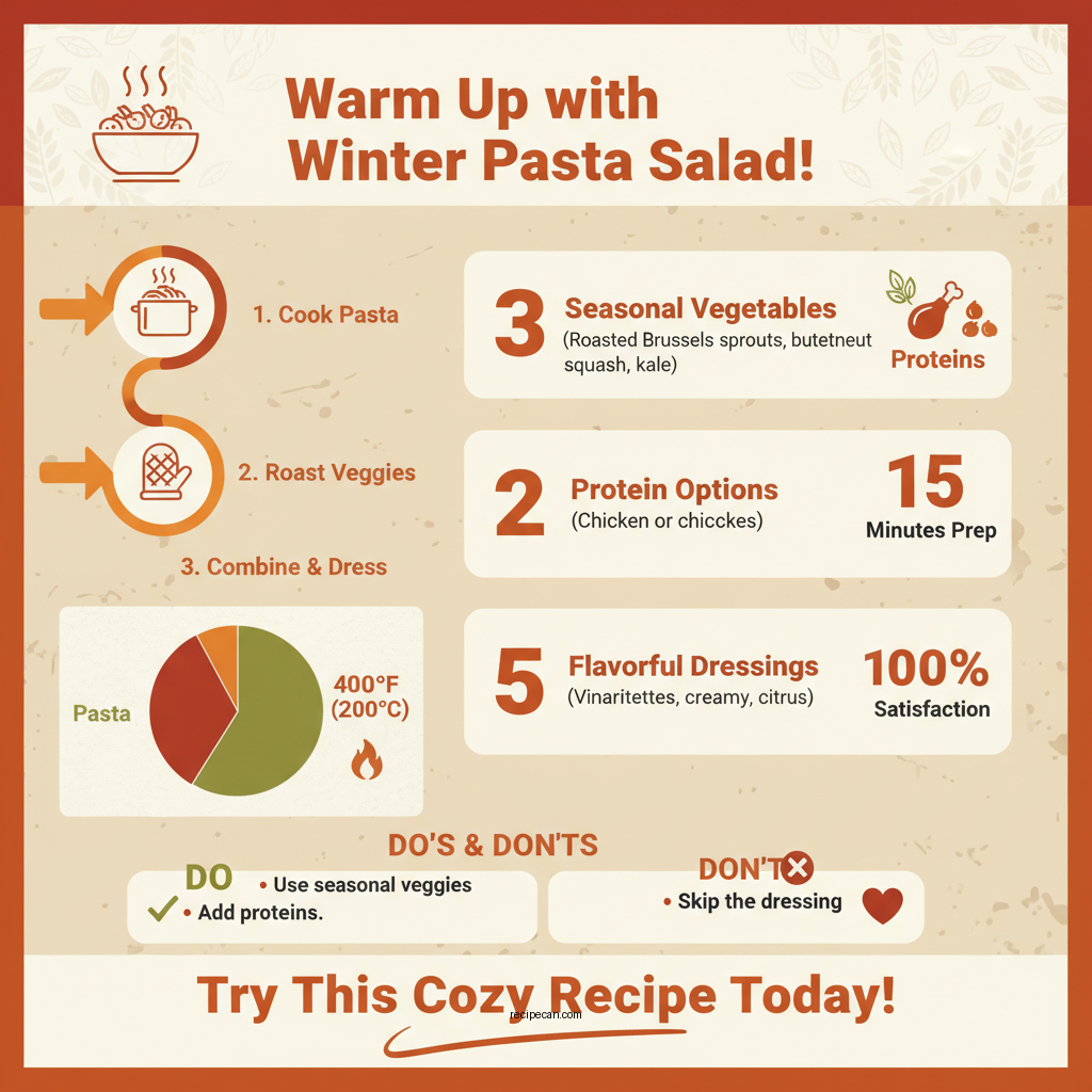 winter pasta salad recipe - Data Infographic and Statistics