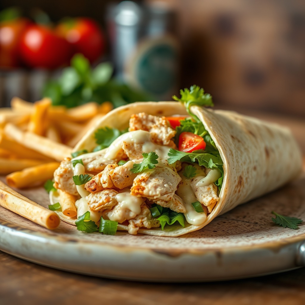 Classic Chicken Caesar Wrap - wrap food recipes