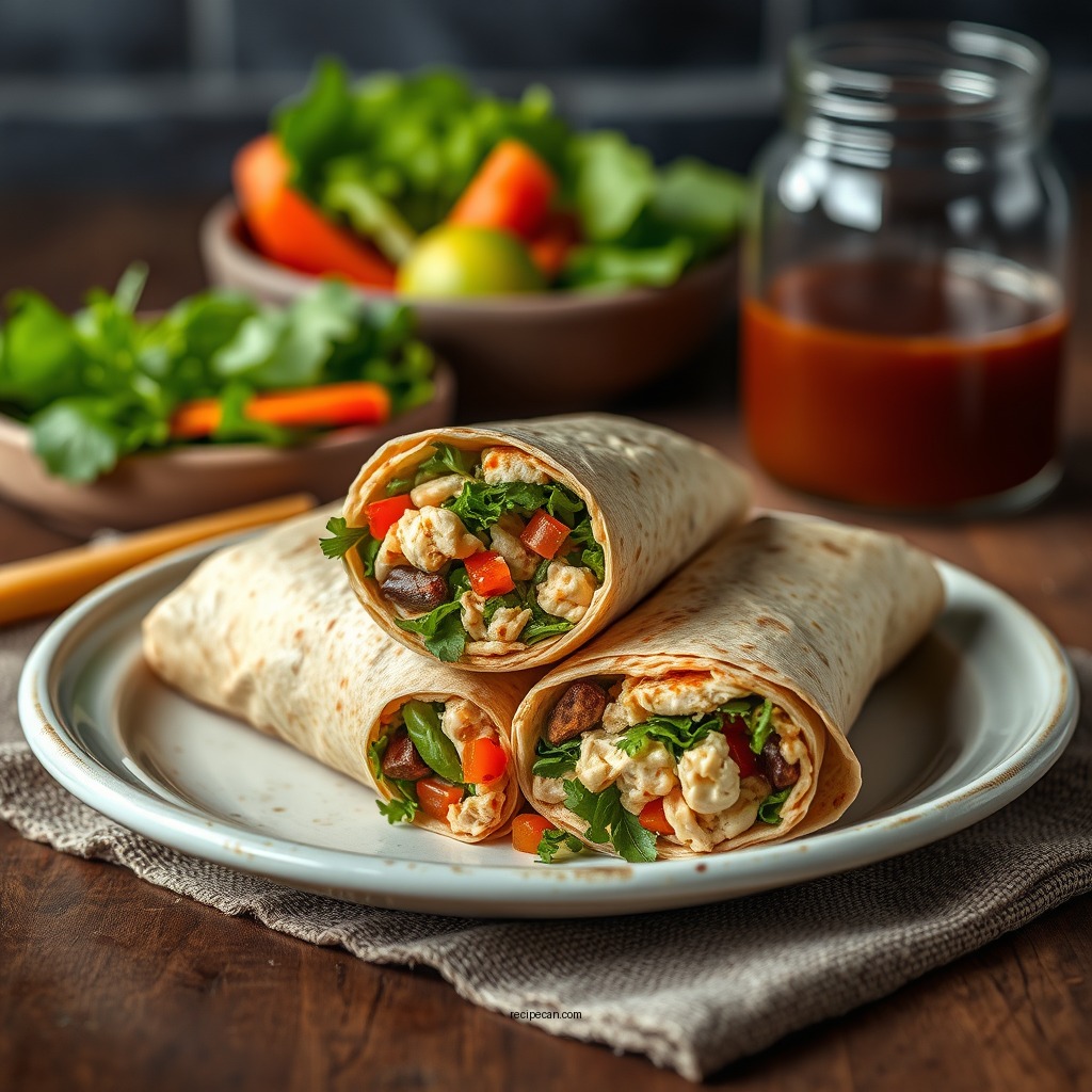 Veggie Hummus Wrap - wrap food recipes
