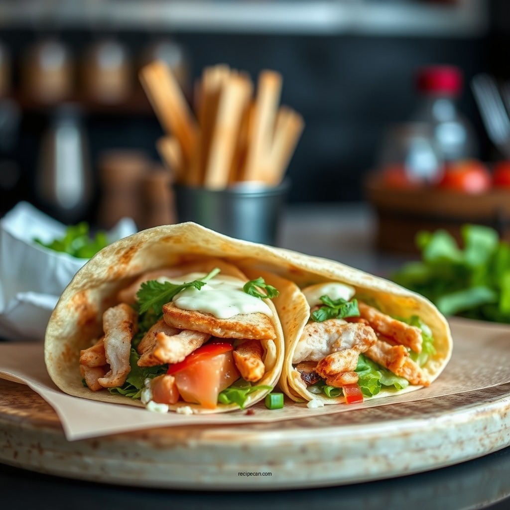 Classic Chicken Caesar Wrap - wrap sandwich recipes