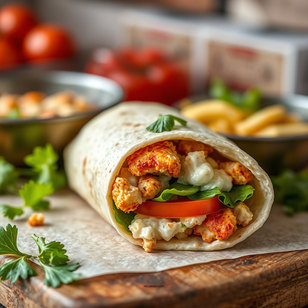 Classic Chicken Caesar Wrap - wrap sandwiches recipes