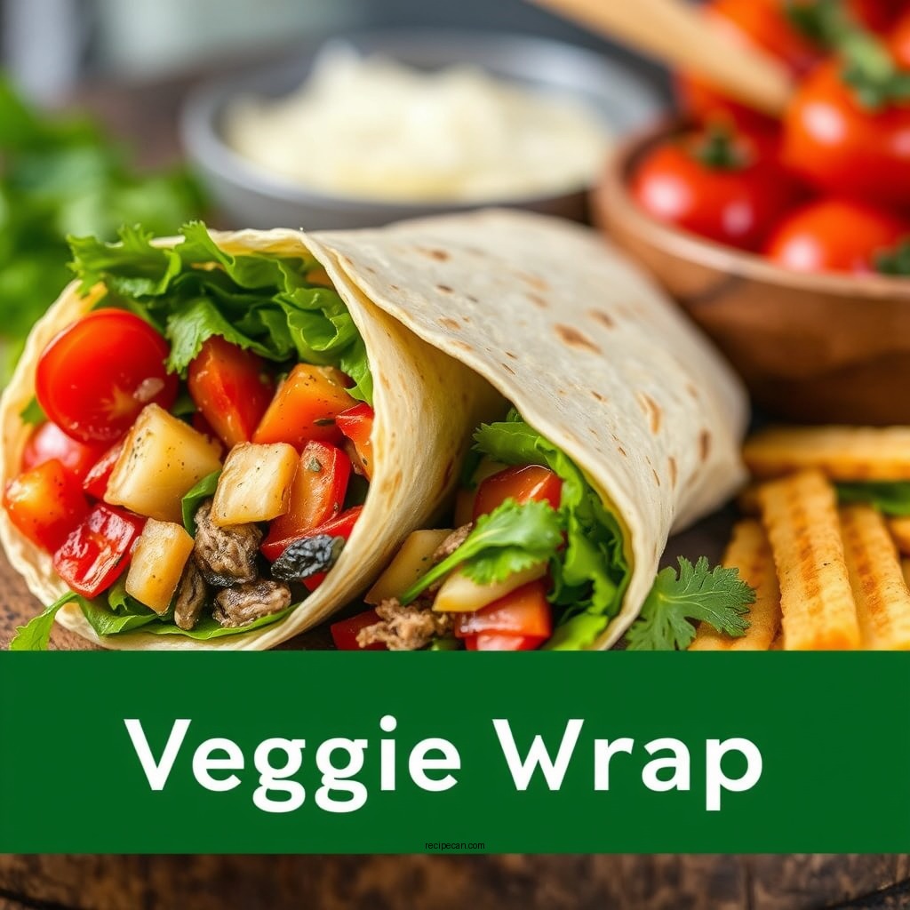 Mediterranean Veggie Wrap - wrap sandwiches recipes