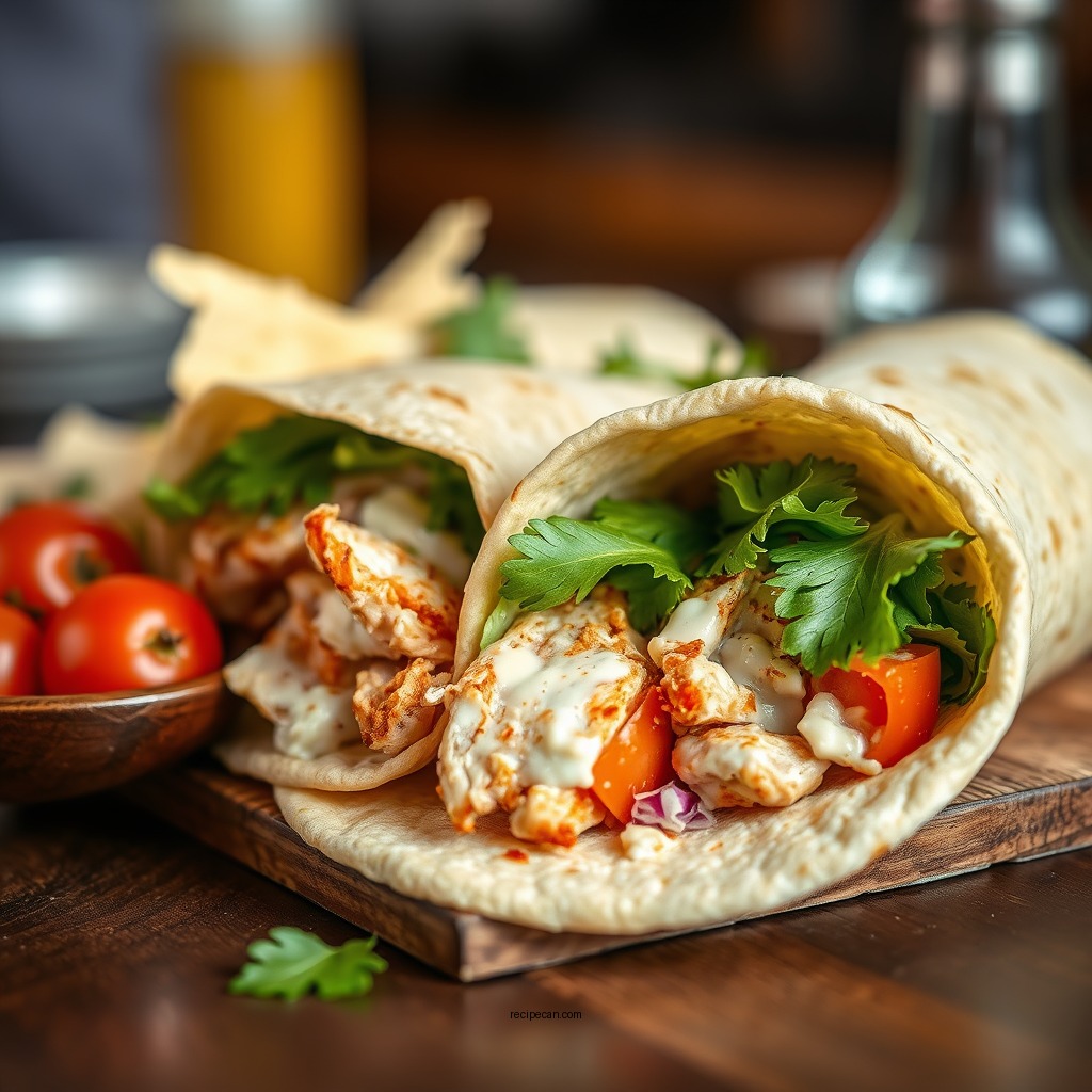 Classic Chicken Caesar Wrap - wraps recipe