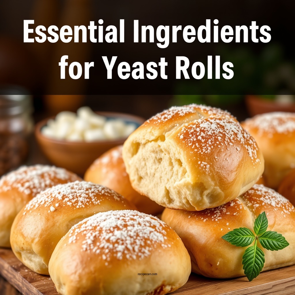 Essential Ingredients for Yeast Rolls - yeast rolls homemade recipes