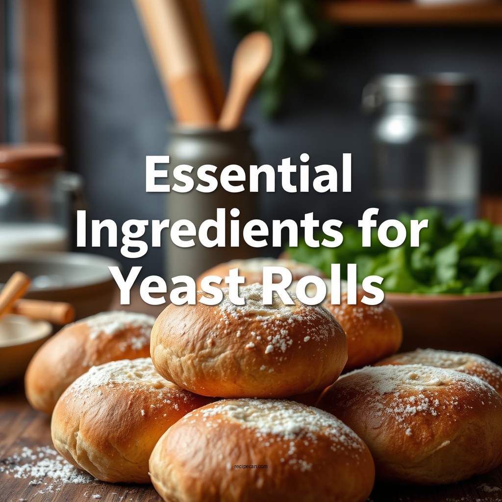 Essential Ingredients for Yeast Rolls - yeast rolls recipe