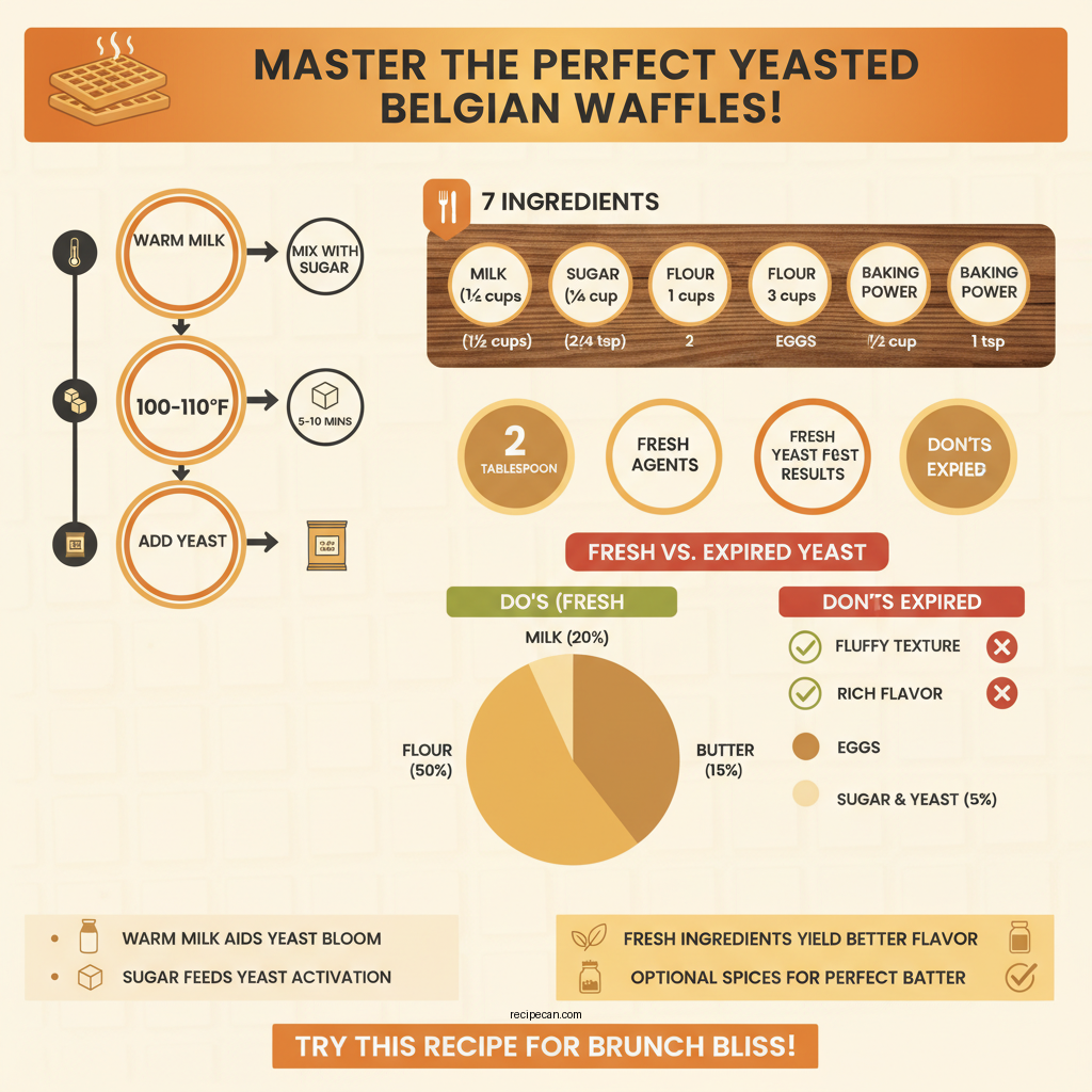 yeasted belgian waffle recipe - Data Infographic and Statistics
