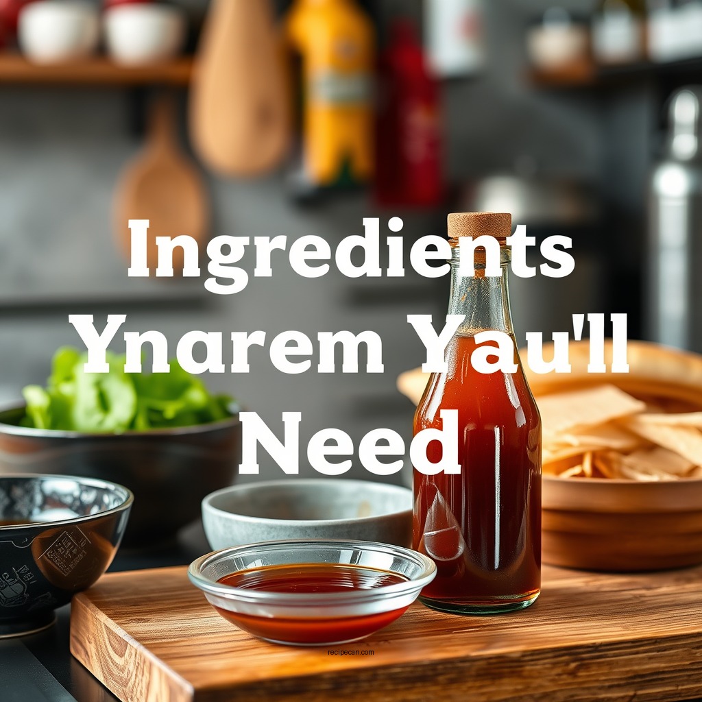 Ingredients You’ll Need - yum yum sauce recipe easy
