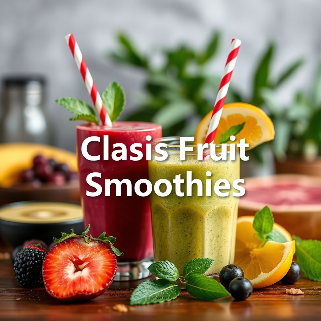 Classic Fruit Smoothies - yummy smoothie recipes