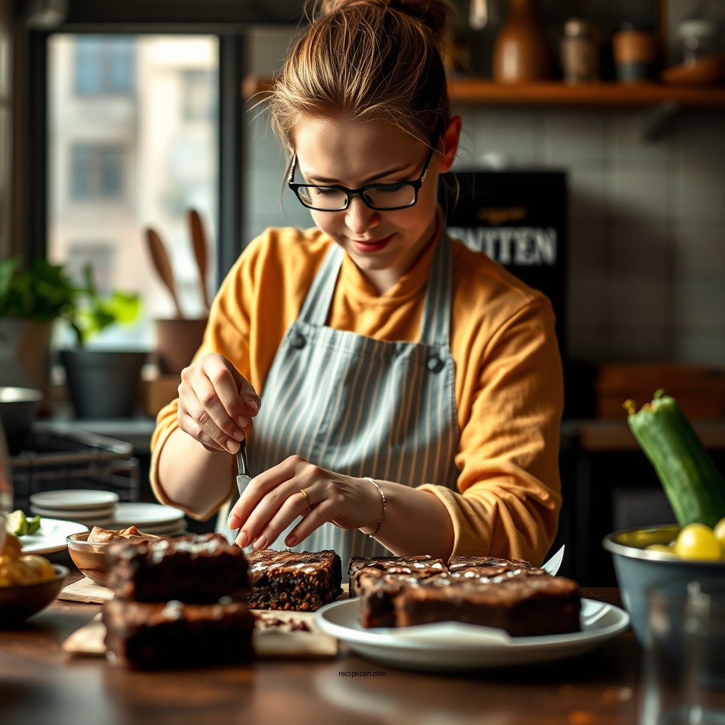 Preparation Steps - zucchini brownie recipe