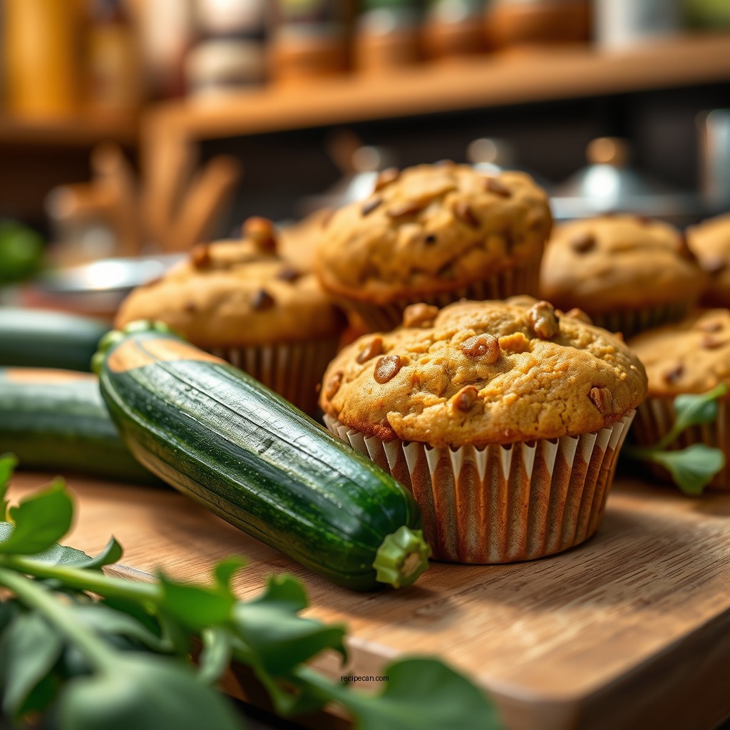 Ingredients You'll Need - zucchini muffins recipe