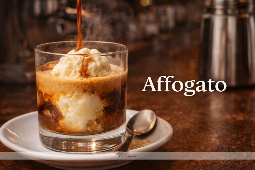 Affogato Coffee Preparation Dessert Scoop Ice Cream Espresso Easy Affogato Coffee Recipe - affogato coffee recipe