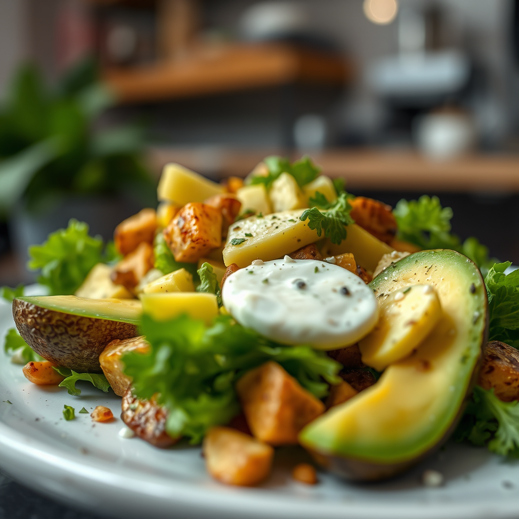 Avocado Potato Salad - potato salad recipes without mayonnaise