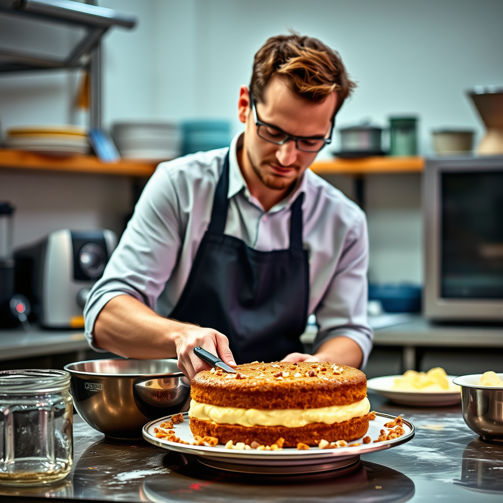 Baking and Cooling Process - cake recipe using mayonnaise