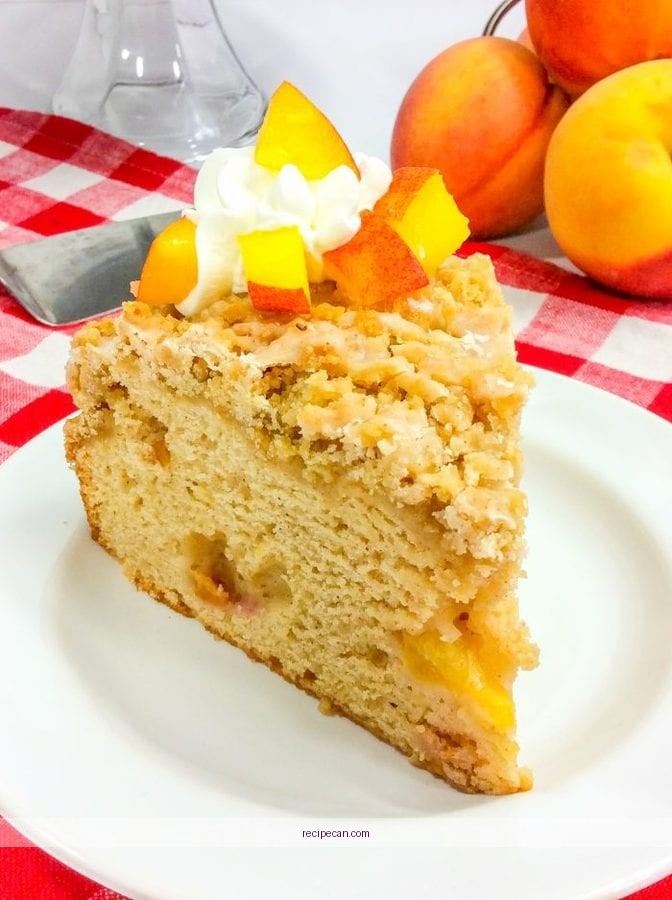 Baking Peach Coffee Cake Step-By-Step Process Expert Baking Peach Coffee - peach coffee cake recipe