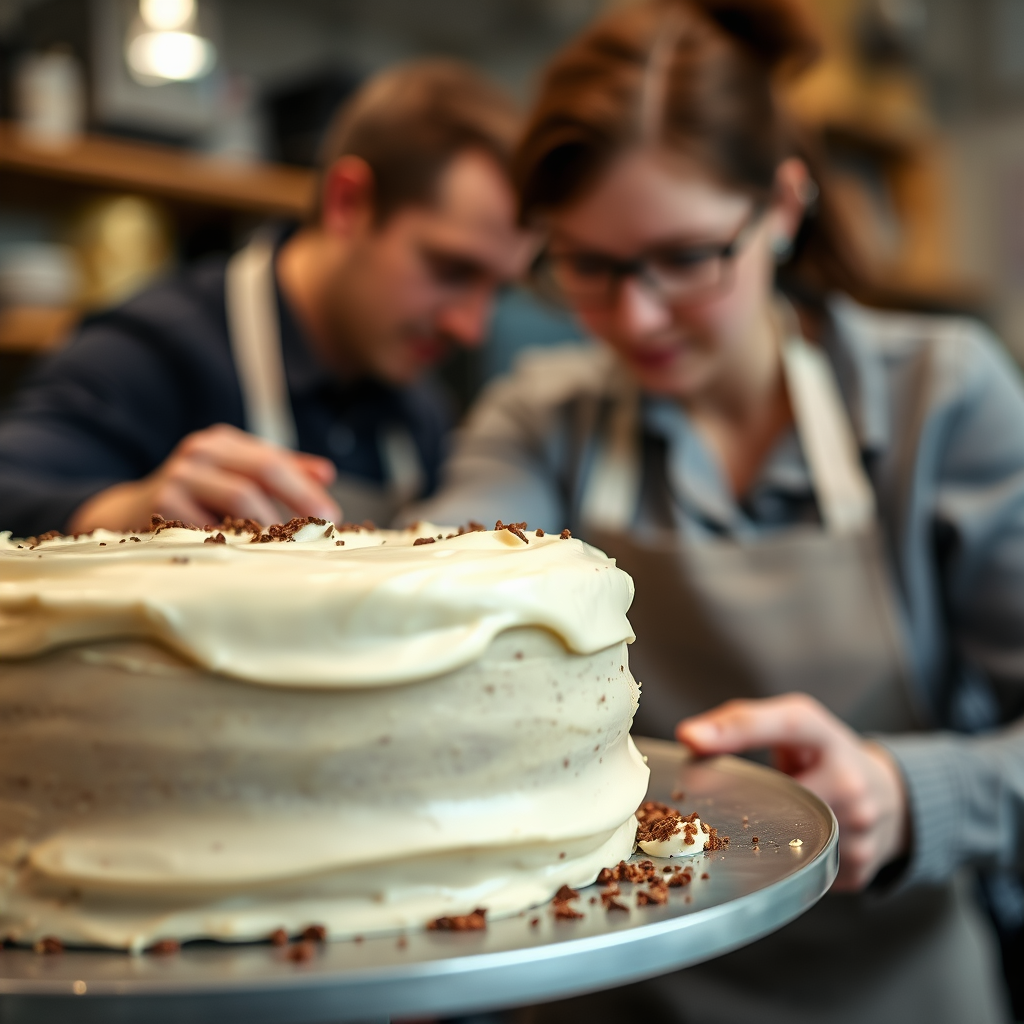 Baking the Cake - recipe for chocolate mayonnaise cake