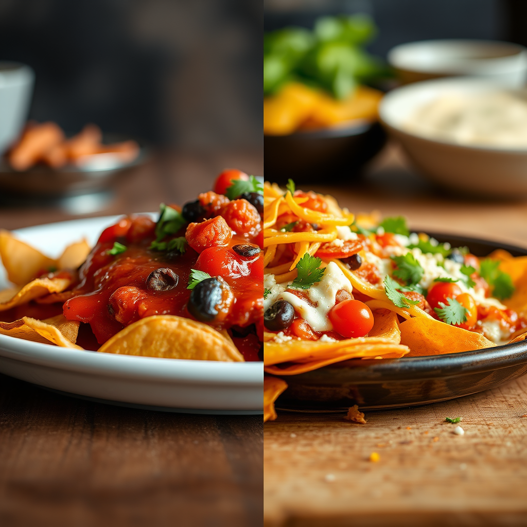 Baking vs. Broiling - great nacho recipe