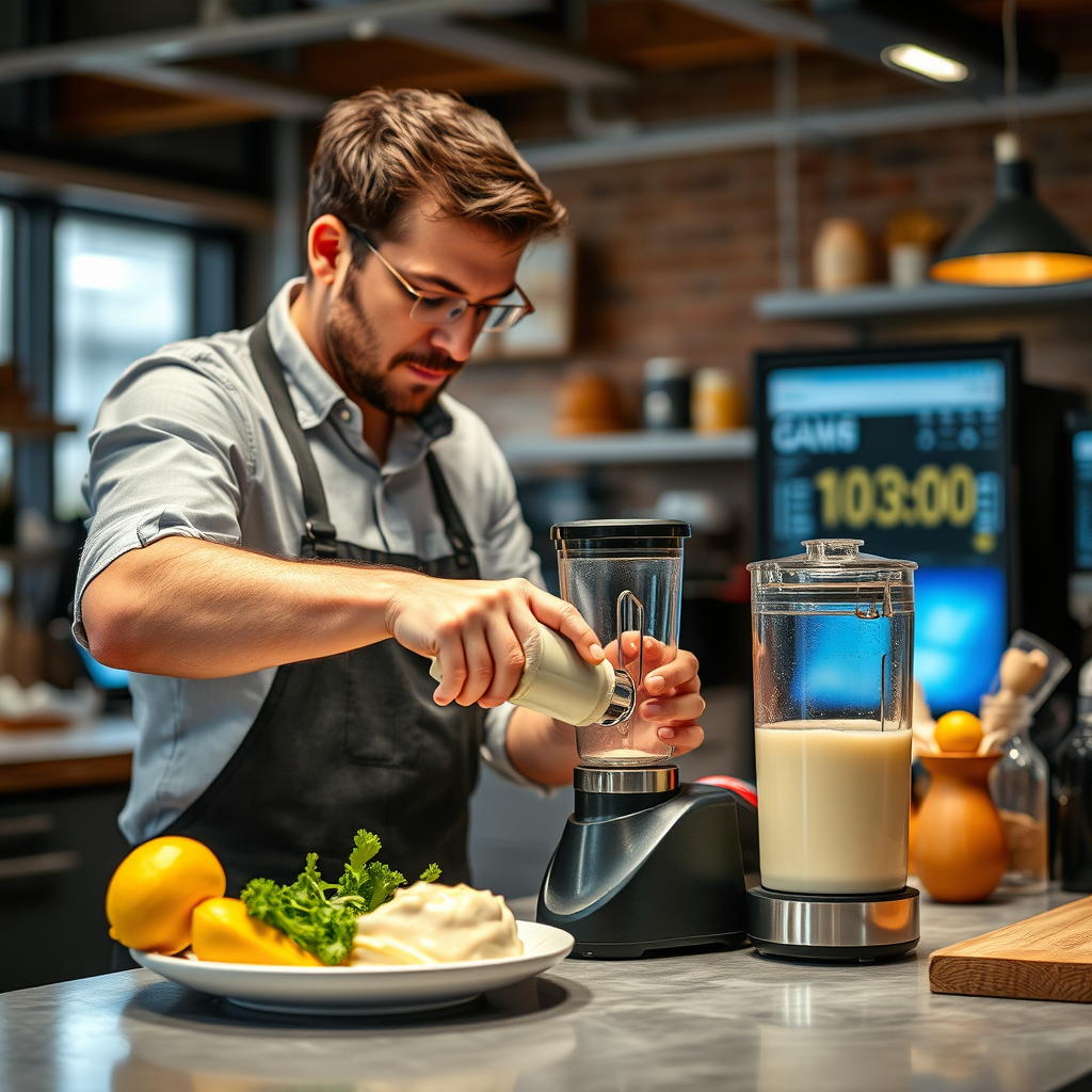 Basic Process - mayonnaise recipe hand blender
