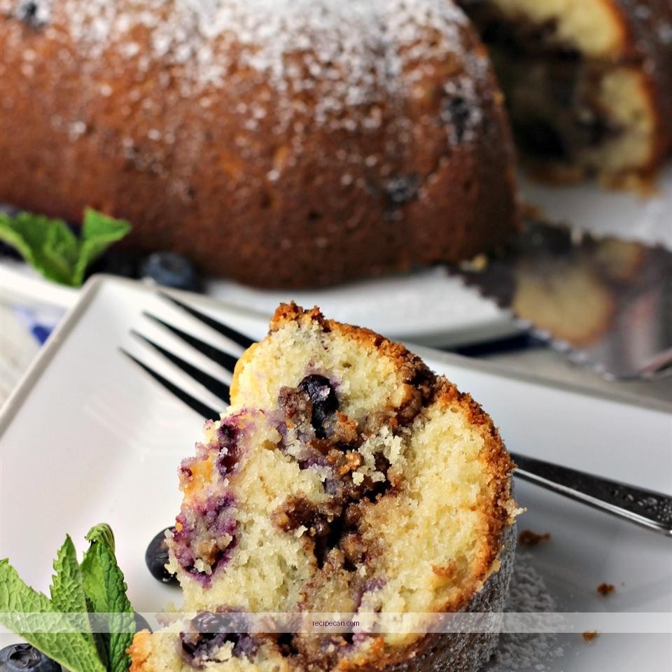 Blueberry Sour Cream Coffee Cake Baking Process Step-By-Step Recipe Protocol Blueberry Sour - recipe blueberry sour cream coffee cake
