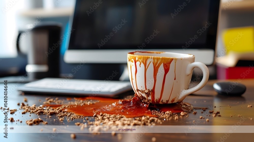 Burnt Coffee Grounds Spilled Coffee Cup Expert Safely Brewing Perfect - hot coffee recipe