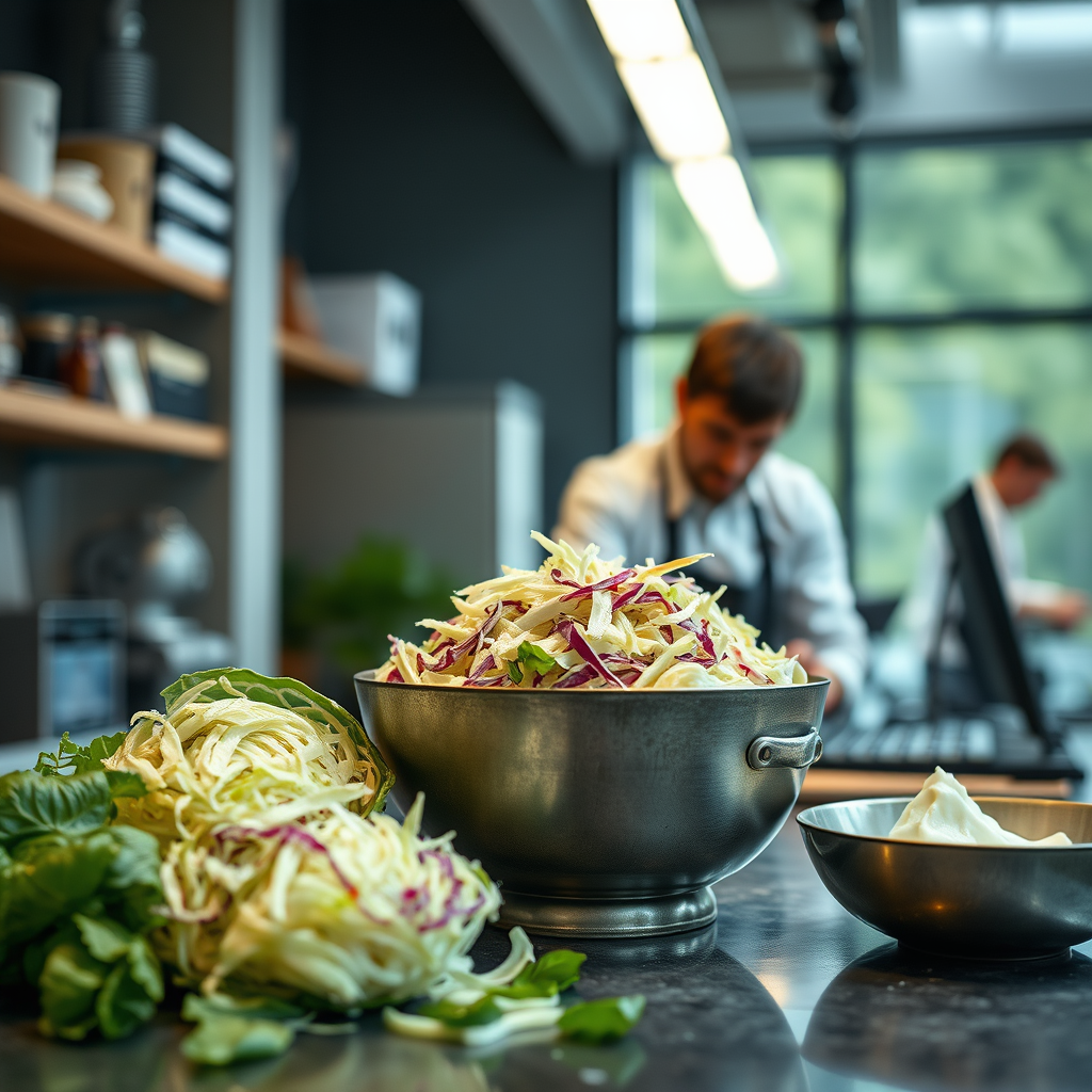 Cabbage - basic coleslaw recipe with mayonnaise