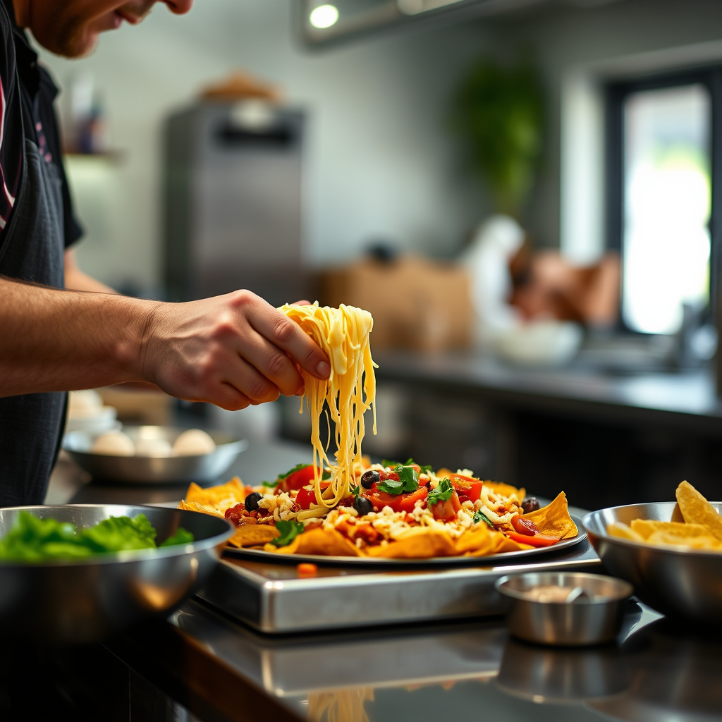 Cheese and Toppings - how to make nachos recipe