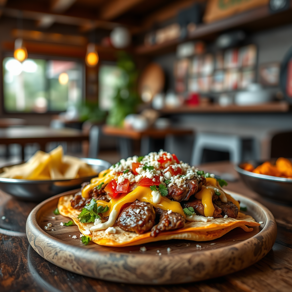 Cheese and Toppings - steak nachos recipe
