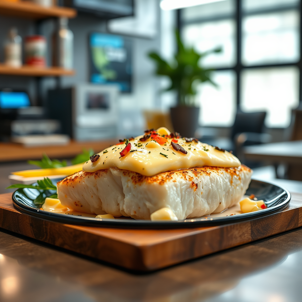 Cheese-Topped Mayonnaise Halibut - halibut mayonnaise recipes baked